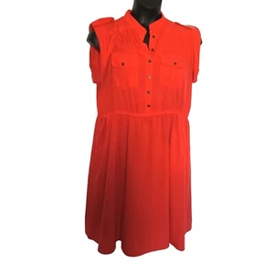 Speed Control  New York Women Orange Fit flare Dress - Picture 1 of 15