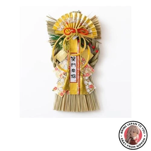 Nuevo Hideshime Decoración Año Nuevo Shimenawa Entrada Corona Kinju Fuku Foto 1 de 1