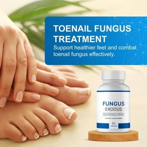 Fungus Exodus The Clear Nail Formula Pillen, Pilznägel probiotisch 60 Kapseln - Bild 1 von 12