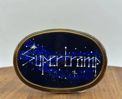 Vintage 1977 Supertramp Belt Buckle Pacifica MFG Rock Band Constellation Design - Image 1 of 4
