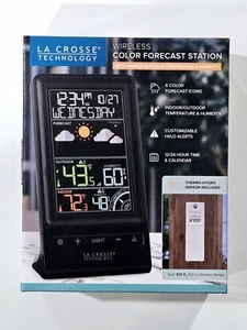 308-1415C La Crosse Technology Wireless Color Weather Station with TX141TH-BV4 - Picture 1 of 4
