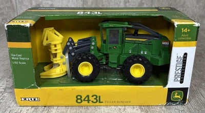 1/50 Ertl John Deere 843L Feller Buncher Logging Prestige Collection Diecast  - Image 1 of 4