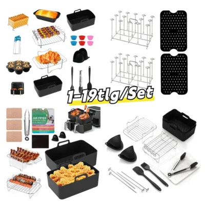 1-19 Airfryer Zubehör Silikonform Für Heißluftfritteuse Silikoneinsatz Air Fryer - Bild 1 von 4