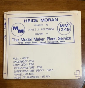Heide Moran Tugboat Blueprints, Model Maker Plans Service - Picture 1 of 9