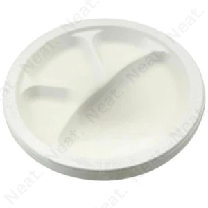 Plato Redondo 11" con 4 Compartimentos Diario y Ocasiones Especiales Ecológico - Imagen 1 de 1