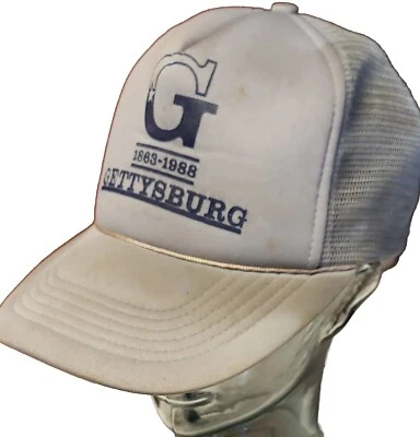 Gettysburg 1863-1888 Hat Civil War Cap Mesh Snapback Vintage Gray Roped Supreme - Image 1 of 4