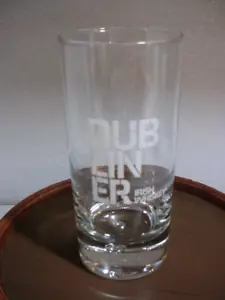RARE Dubliner Irish Whiskey Bourbon Cask Aged Highball Glass Controlled Bubble - Picture 1 of 5