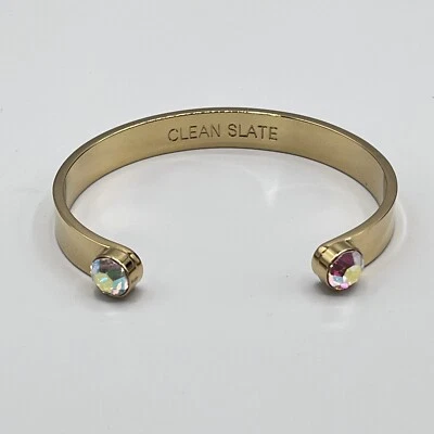 Brazalete Brazalete Kate Spade "Pizarra Limpia" Idioma Cristal Facetado Acentos  Foto 1 de 4