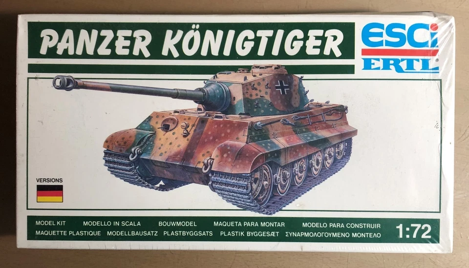 ESCI ERTL 8330 - PANZER KONIGTIGER - 1/72 PLASTIC KIT SIGILLATO - Immagine 1 di 1