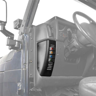 Fit Jeep Wrangler TJ 1997-2006 Pillar Light Switch Pod Panel w/ 4X Rocker Switch - Image 1 of 4