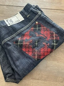 PRINGLE OF SCOTHLAND BLUE DENIM JEANS (W32) $ 275 - Picture 1 of 10