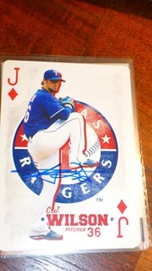 C J WILSON Academy Sports & Outdoor Jack of Diamonds mit Autogramm - Bild 1 von 3