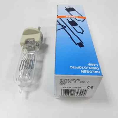 OSRAM 64787 CP/75 230V2000W G22 Stage Light Concert Music Lamp Photography Bulb - Image 1 of 3