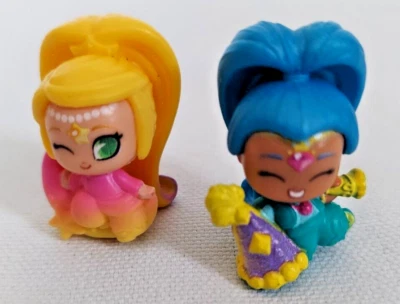 Lote de 2 mini figuras Shimmer and Shine Teenie Genies - Imagem 1 de 4