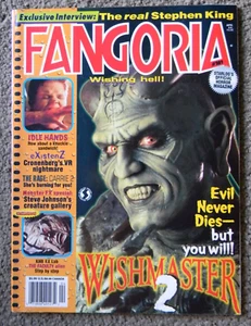 FANGORIA : ISSUE 181 : HORROR : WISHMASTER 2/EXISTENZ/IDLE HANDS : 1999 : VG - Picture 1 of 6