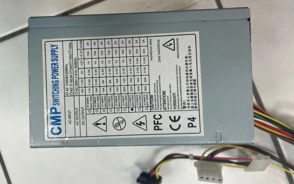 CMP KY-450ATX 350W Original Netztei - Bild 1 von 1