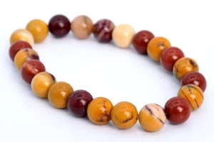 Pulsera Mookaite 8MM Grado AAA Genuino Natural Redondo Piedras Preciosas Cuentas 7" - Imagen 1 de 4