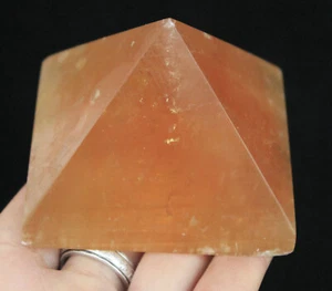146g NATURAL BONITA PIRÁMIDE DE CRISTAL DE CALCITA CURACIÓN 1 - Imagen 1 de 12