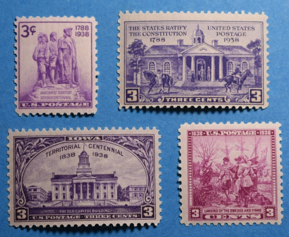 1938 COMPLETE YEAR SET OF MINT NEVER HINGED / OG VINTAGE U.S. POSTAGE STAMPS - Image 1 of 1