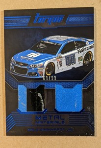 2016 PANINI TORQUE METAL MATERIALS BLUE #9 DALE EARNHARDT JR #'D 69/99