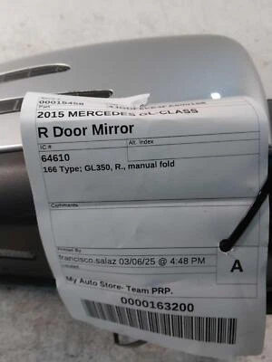 Espejo de puerta derecho usado se adapta a: Mercedes-benz Mercedes clase gl 166 2015 tipo GL350 Foto 1 de 4