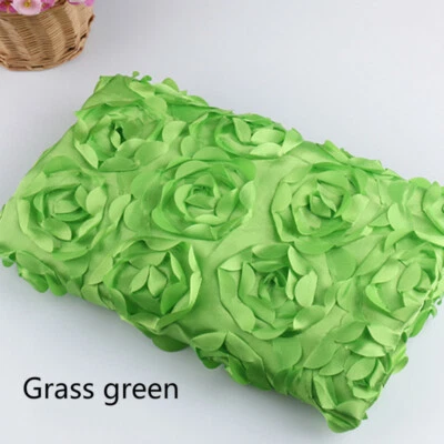 Vestido artesanal de costura hágalo usted mismo con fondo de alfombra de boda de tela rosa flor 2M Foto 1 de 4