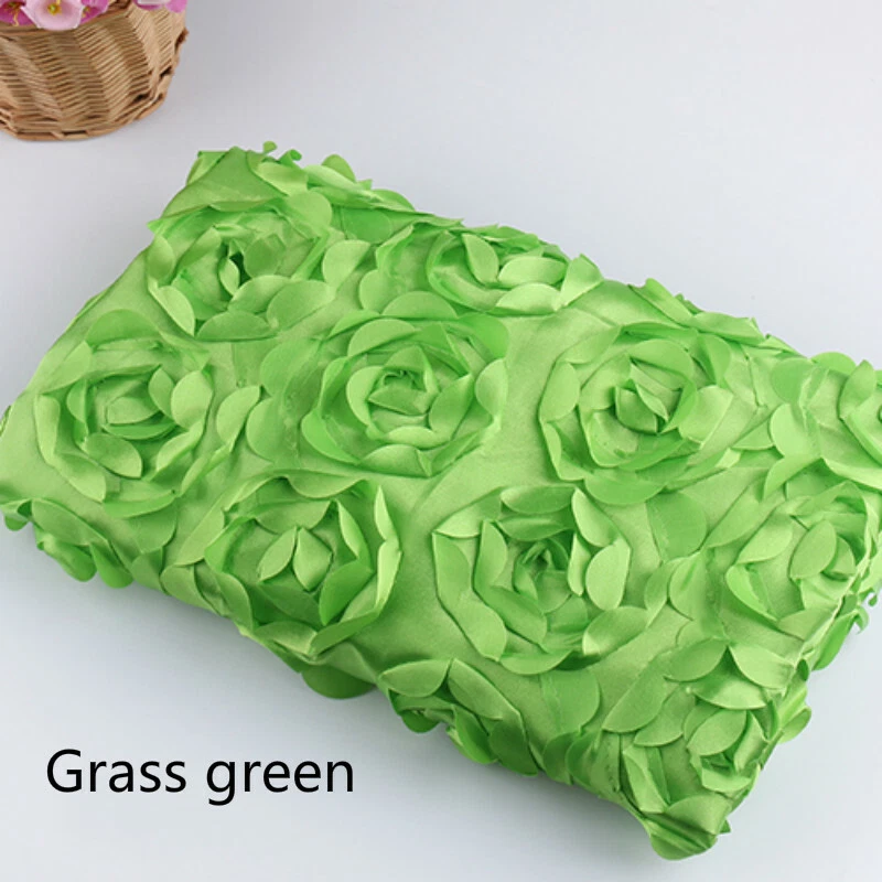 Vestido artesanal de costura hágalo usted mismo con fondo de alfombra de boda de tela rosa flor 2M Foto 1 de 4