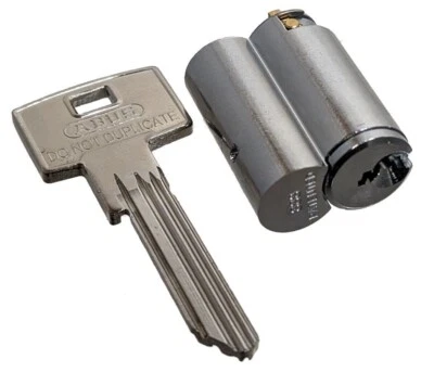ABUS 888 S2 Cylinder for 83 Series Padlocks Chrome Plated- Zero Bitted