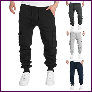Pantalones deportivos sueltos para hombre 2025 calce recto para deportes y ropa de calle. - Imagen 1 de 32