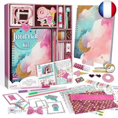 EDUMAN Scrapbooking accessoires set, Bullet Head Garbage journal set avec Diary - Photo 1/4