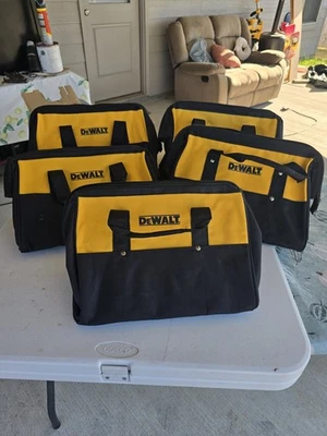DEWALT 5-PACK OEM CONTRACTOR TOOL BAG CARRY CASE 15"x9"x11" - Image 1 of 4