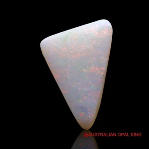 2.00 Cts Fire Opal Artisan Pendant Making Trillion Cabochon Natural 16x10x2 mm - Picture 1 of 11