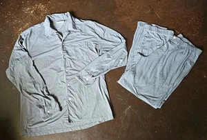 Sleepy Jones + Purple Pajama Set M Gray Softstretch Bamboo Blend 2 Piece - Picture 1 of 7