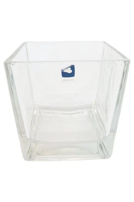 LEONARDO Vase Quadratisch Glas Transparent 10cm Modern Uni Minimalistisch Deko - Bild 1 von 2