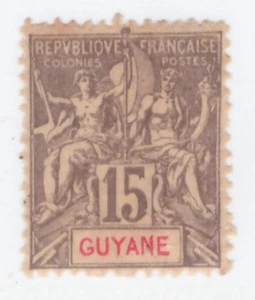 French Guyane Scott# 40 MH 1892 Scott=$123 - Picture 1 of 1