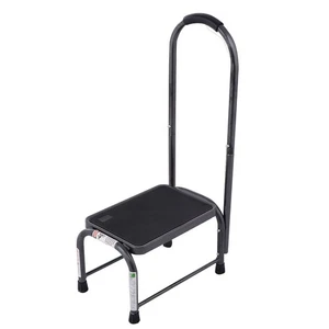 Medical Step Stool with Handle and Non Skid Rubber Platform - Picture 1 of 9