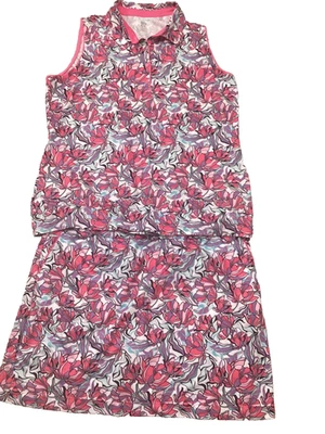 EP Pro New York Zip Golf Tank Top  skort Womens Sz XL  set  Mock Polo - Image 1 of 4