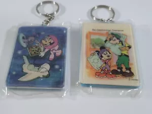 DISNEY Minnie Mouse Goofy Telephone Books Key chains Plastic Signed B. K. G - Picture 1 of 9