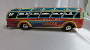 Vintage Daiya "Express Avenue Bus DREAM 2007 10314" Tin Friction Toy From Japan
