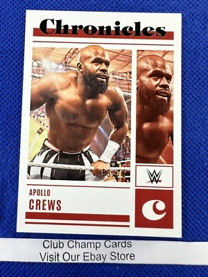 2023 #3 Apollo Crews Panini Chronicles WWE Chronicles Green 63/75 - Image 1 of 3