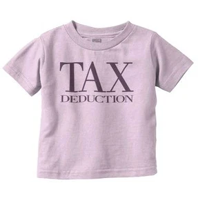 Cute Tax Deduction Funny Outfit Shower Gift Toddler Boy Girl Youth T Shirt Tee - Picture 1 of 12