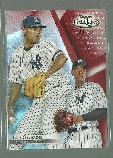 2018 Topps Gold Label Class 1 Red #72 Luis Severino 24/75 (ref 81719) - Image 1 of 1