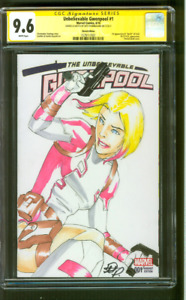 Gwenpool 1 CGC 9.6 SS Original Sketch art New Deadpool Movie 6/16