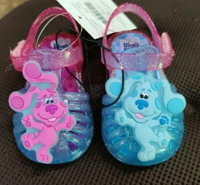 Blues Clues Baby Sandals Size 2 3 or 4 Jelly Style With Blue and Magenta - Image 1 of 4