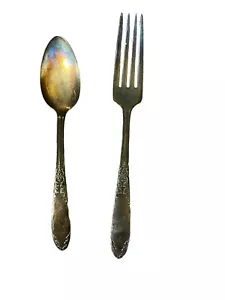 King Edward Silverplate teaspoon and salad fork replacement Pieces - Picture 1 of 4