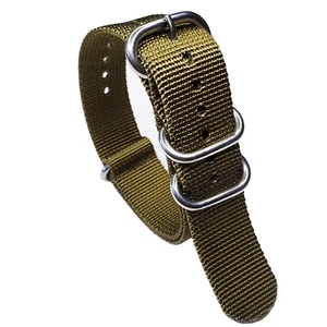 NATO ® Strap Heavy Stainless D-Ring Ballistic Nylon military Dive watch band USA - Picture 1 of 14