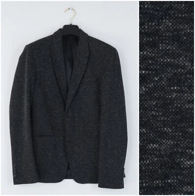 Mens ZARA Blazer 34R UK Size Dark Grey Sport Coat Designer Jacket - Image 1 of 4