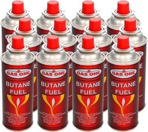 GASONE 8 oz. Butane Fuel Canister Cartridge with Safety Release Device (12-Pack) - Picture 1 of 1