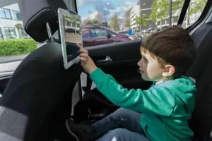 AUTO DRIVE™ Back Seat Tablet Holder | Easy Use | Durable | Headrest | Extendable - Picture 1 of 5