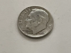 1958 D Roosevelt Silver Dime, Good Album Filler, **FREE SHIPPING** - Picture 1 of 2